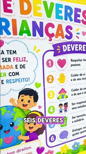 🖼️ Children's Rights and Duties Bulletin Board to Print and Assemble