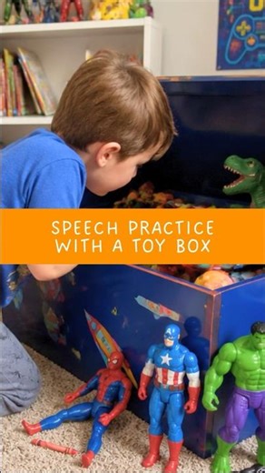 Speech practice with a toy box - Nancy Kaufman K-SLP