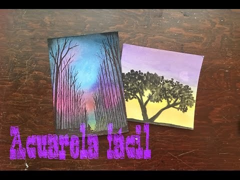 Dibujos fáciles con acuarela