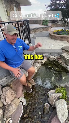 Custom Built Pond with Hidden Pump System - Backyard Water Feature