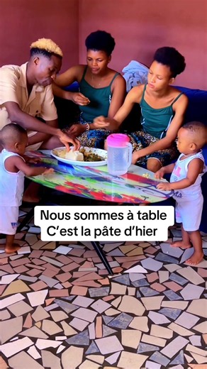 Mes 2 épouses et moi ,entrain de manger la pâte d’hier #pourtoi TikTok #viral