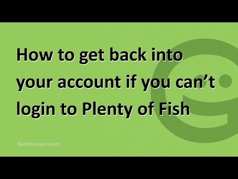 How to get back into your account if you can’t login to Plenty of Fish