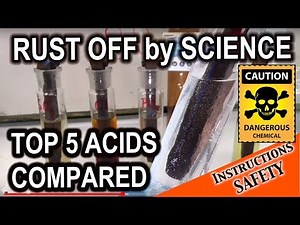 True rust removal by a chemist - acids compared