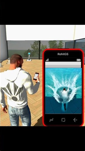 Franklin Jump Sweeming Pool 💥😱 | Indian bike driving 3D | New Update #youtubeshorts #shorts #viral