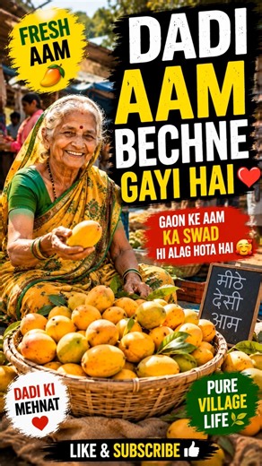 Dadi Aam Bechne Gayi 😳🥭 | Pure Village Life ❤️ #youtubeshorts #shorts #viral #trending#foryou #Ai