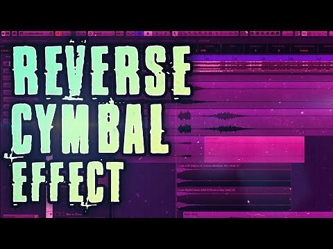 How create a reverse cymbal effect in Cubase - tutorial