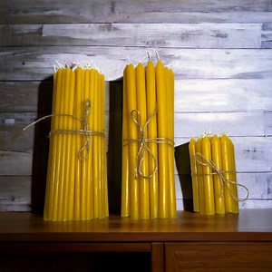 100% Beeswax Orthodox Church Candles - 3 Sizes & 6 Colors, 24-pack - Etsy