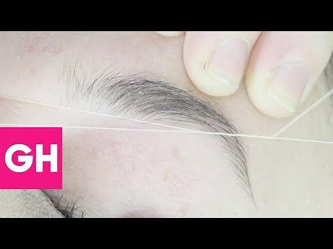 Close-Up Eyebrow Threading | GH