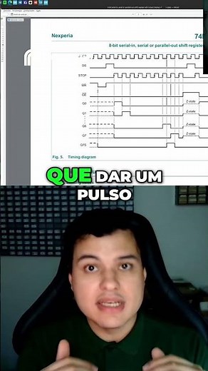 Entenda os sinais do 74HC595 e como este Circuito Integrado funciona.