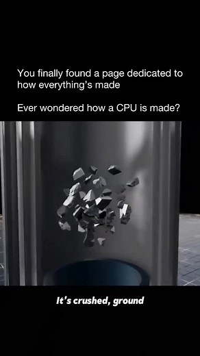 How Everything Is Made on Instagram: "At the heart of every computer sits the CPU — the Central Processing Unit — often called the brain of the machine. Its job is simple in theory but insanely complex in practice: it fetches instructions, decodes them, and executes them billions of times per second. Modern CPUs are built with multiple cores, which act like separate workers handling tasks in parallel. The more efficient the architecture, the faster your system feels — whether you’re gaming, edit