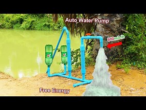 I turn PVC pipe into a water pump no need electric power easy way life hacked at home 3