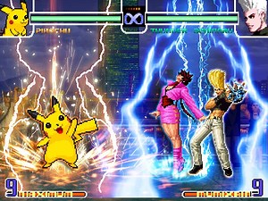 Pikachu vs Thunder Shermie y Benimaru ¡KOF2002! #KOF #mugen #KOF2002 #thekingoffighters #COMBO | Blood Yagami