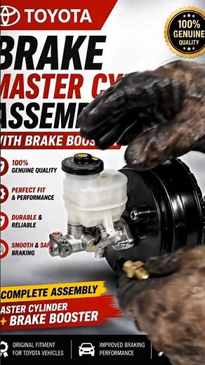 Toyota Brake Master Cylinder + Brake Booster Assembly | Opening & Fitting Full Guide | Mechanic Tips