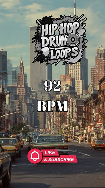 92 BPM Hip Hop Drum Loop – Classic Practice Beat