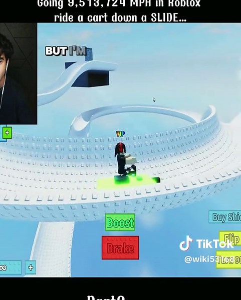 Going 9,513,724 MPH in Roblox ride a cart down a SLIDE... Part3#funny #funnyvideos #roblox #robloxedit #robloxfyp