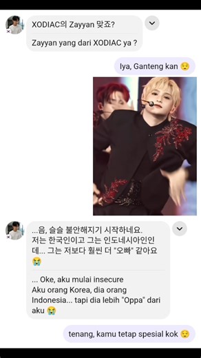 Oppa Insecure Setelah Nonton Zayyan XODIAC 😄 #hellotalkfriend #languagepartner #koreanfriend #zayyan