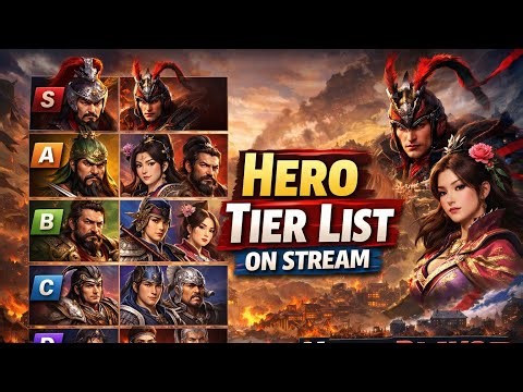 Hero Tier List & Zhuge Wheel | Three Kingdoms World Conquest