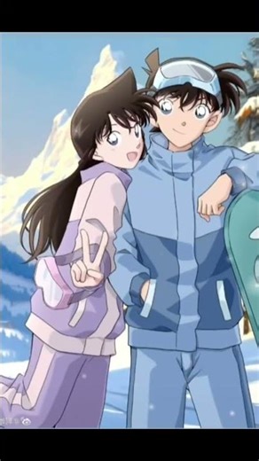 # shinichi kudo X ran mouri anime 🧏🥳⭐/# please 🥺 like and subscribe ☺️