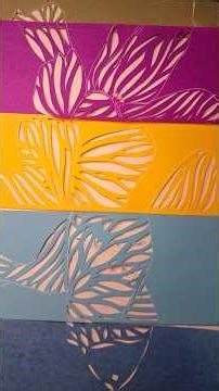 Multiple colors Fish by paper cutting