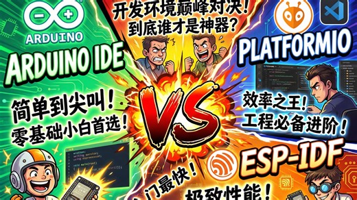 干货！ESP32开发环境大比拼：Arduino, PlatformIO, ESP-IDF怎么选？