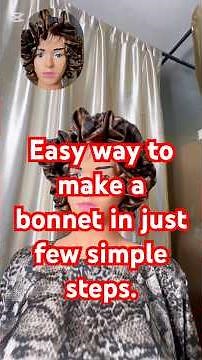 DIY. How to make a bonnet made easy . bonnet making is so simple. #bonnet #teamnatural #naturalhair