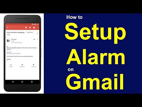 How to set Alarm on Gmail Messages