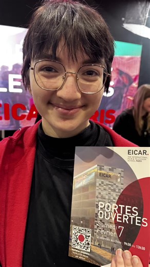 Ravi de vous avoir rencontré sur le salon @l’Etudiant Rendez-vous le 7 février sur le campus d'EICAR Paris pour les Portes Ouvertes. 3 Séances : 9h30 13h30 (complet) 16h30 (séance supplémentaire) Inscription obligatoire sur eicar.fr