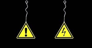 Warning Signshigh Voltage Signexclamation Signmarkdanger Electricity Stock Footage Video (100% Royalty-free) 1021434559 | Shutterstock