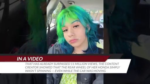 A woman caught the attention of internet users after showing that her Honda was experiencing a very unusual problem.