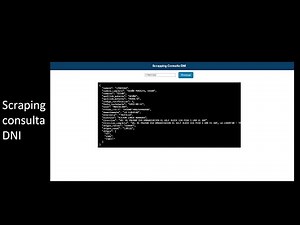 Scraping consulta DNI