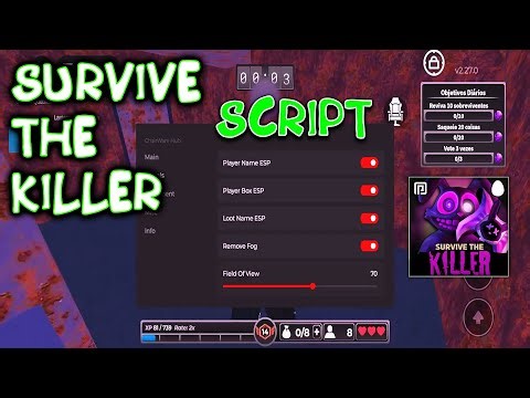 Survive the Killer Script / GUI - (Revive Auto Farm, Auto Escape, Auto Loot, ESP)