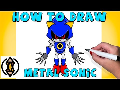 How To Draw Metal Sonic | Tutorial Easy