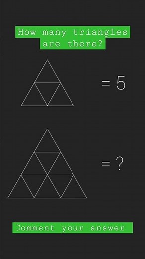 How many triangles are there?/Counting figures/