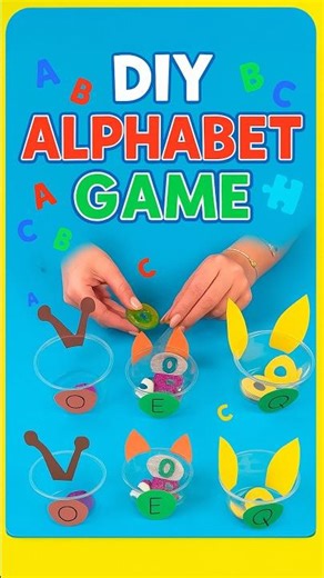 DIY Alphabet Game for Kids 🧩 | Fun Learning Craft #diy #craft #craftyfun #kids