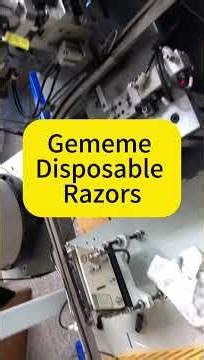 Mass Production of Disposable Razors | From Blade to Packaging (Gememe) #disposablerazor #gememe