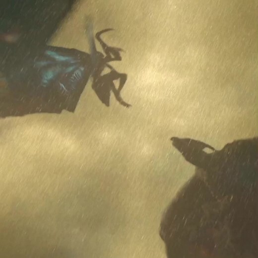 King Ghidorah vs Rodan: Epic Battle Scene