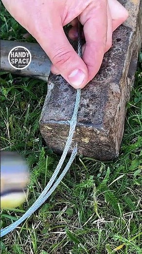 Craftsmen, Use This! Wire Rope and Hammer Trick! #tricks