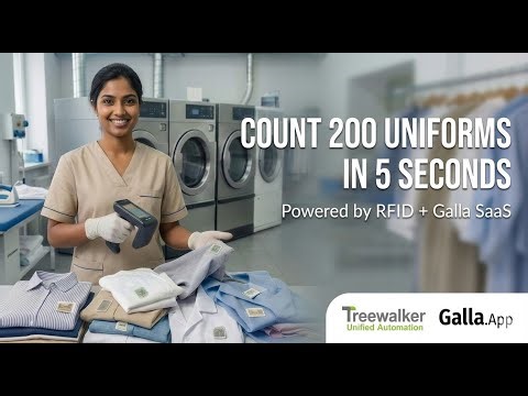 How RFID is Transforming Laundry & Uniform Management | Galla Business Power App + Seuic RFID