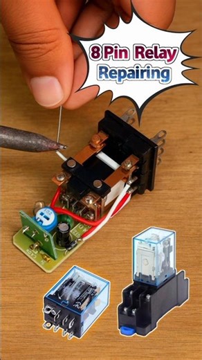 Disconnected Wire Soldering on 8 Pin Relay