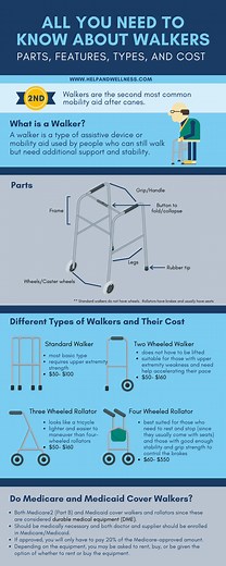 All You Need to Know About Walkers: Parts, Features, Types and Cost - RespectCareGivers