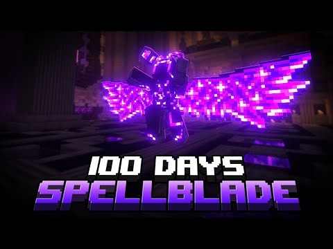I Spent 100 Days as a SPELLBLADE Sorcerer in a Minecraft RPG
