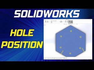 How to Position Holes in 3D in Solidworks - Positioning Holes in Hole Wizard