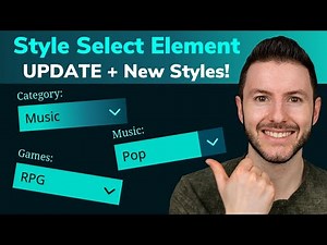 Style Select Element and Options Using CSS | Custom Select Box UPDATE