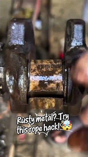 Genius Rope Polishing Hack! ✨ (No Power Tools) #ideamechanicc #lifehack