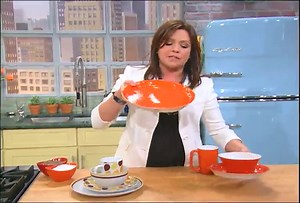 Rachael Ray Dinnerware Round and Square 14-Inch Stoneware Oval Platter, Purple