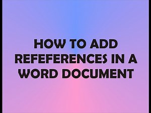 Use of EndNote For APA Style Referencing