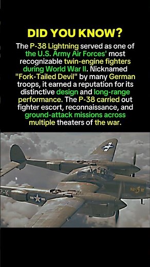 Why the P-38 Lightning Became One of WWII’s Most Recognizable Fighters