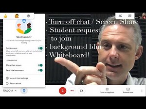 New Google Meet Features, Turn off chat, Request to Join, Turn off screen share, background blur etc
