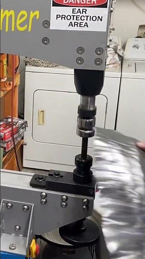 Shrinking in the power hammer using thumbnail dies. #metalshaping