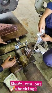 Shaft run out checking? #Shaft #run #out #checking #work #MechanicLife #india #reelschallenge | Mill Wright Technician
